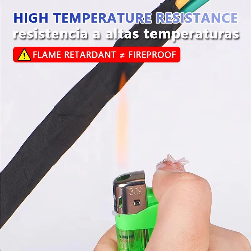 High Temperature Wire Harness Cloth Tape Automotive Cable Loom Heatproof Fabric Adhesive Tape for Engine Electrical Insulation